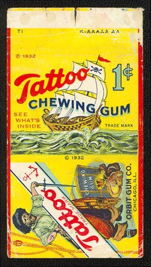 WRAP R308 Tattoo Chewing Gum